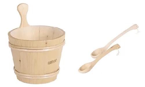 سطل و ملاقه چوبی سونای Harvia مدل SAC10003
