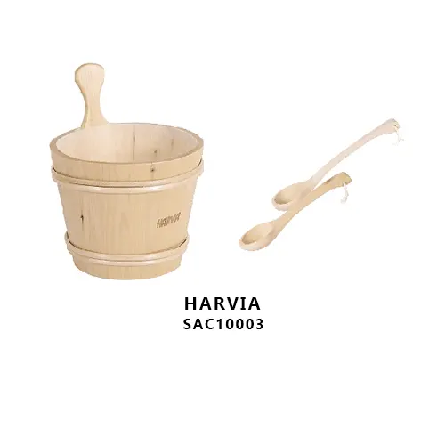 سطل و ملاقه چوبی سونای Harvia مدل SAC10003